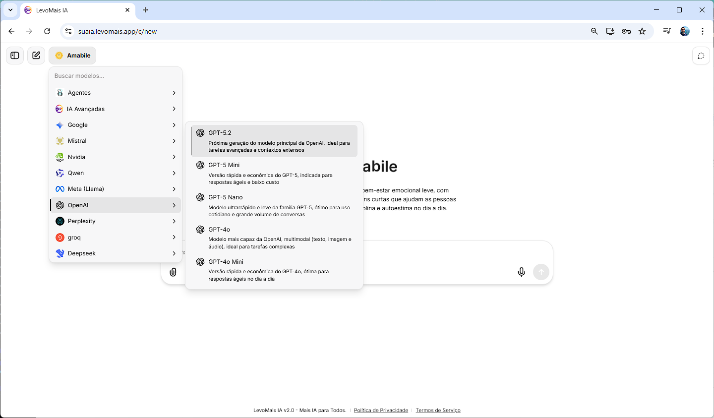 LevoMais IA - agentes especializados