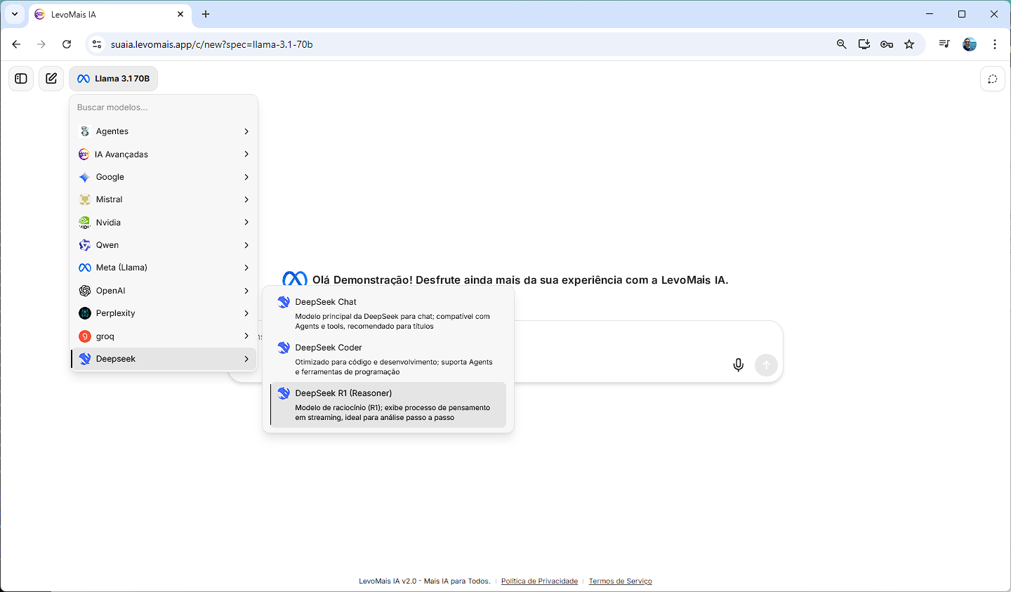 LevoMais IA - funcionalidades